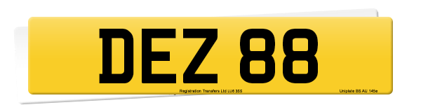 Registration number DEZ 88